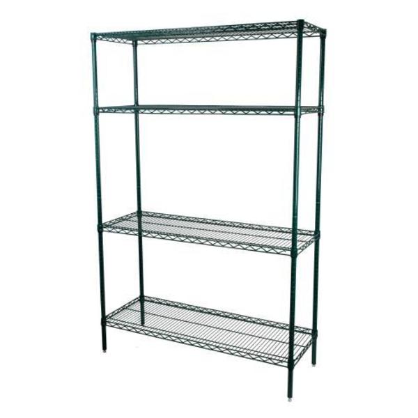Olympic 18 in x 48 in Convenience Pack Shelving Unit JEZ1848K-4-SR